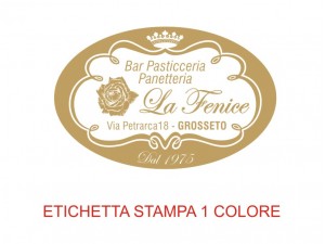Etichette adesive per pasticcerie, bar, panetterie e gelaterie (mm 47x30)  (cod.23/I )